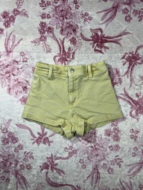 Universal Thread Yellow High Waist Denim Sailor Shorts